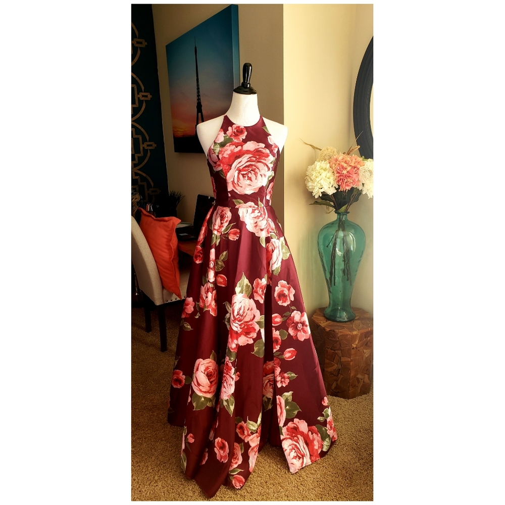 Laced back Ballgown